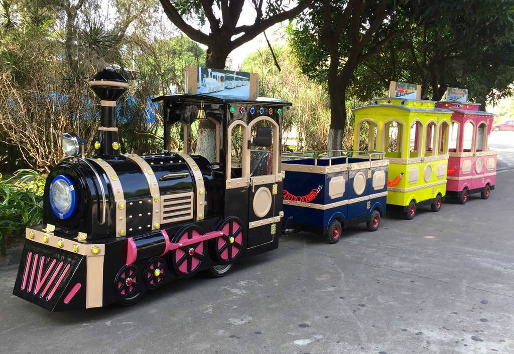民乐景区广商场无轨观光小火车电动儿童游乐设备小火车可坐人户外玩具